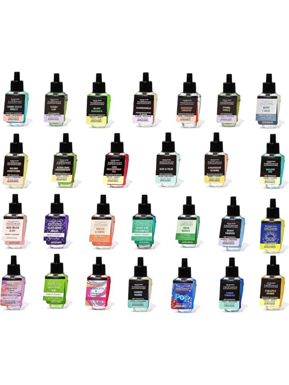 Assorted Wallflower Fragrance Refill Set - 6 Pack for Home Freshness & Aroma